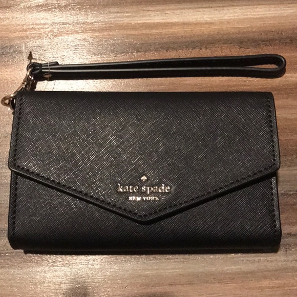 kate spade Handbags - Kate spade laurel way iPhone wristlet new black